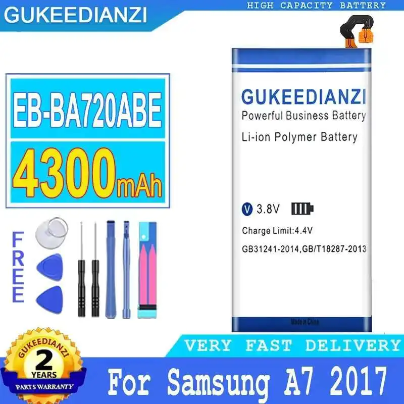 

Battery EB-BA720ABE 4300mAh For Samsung Galaxy A7 2017 SM-A720 A720F A720S For Samsung Galaxy J7 Pro SM-J730F J7 2017