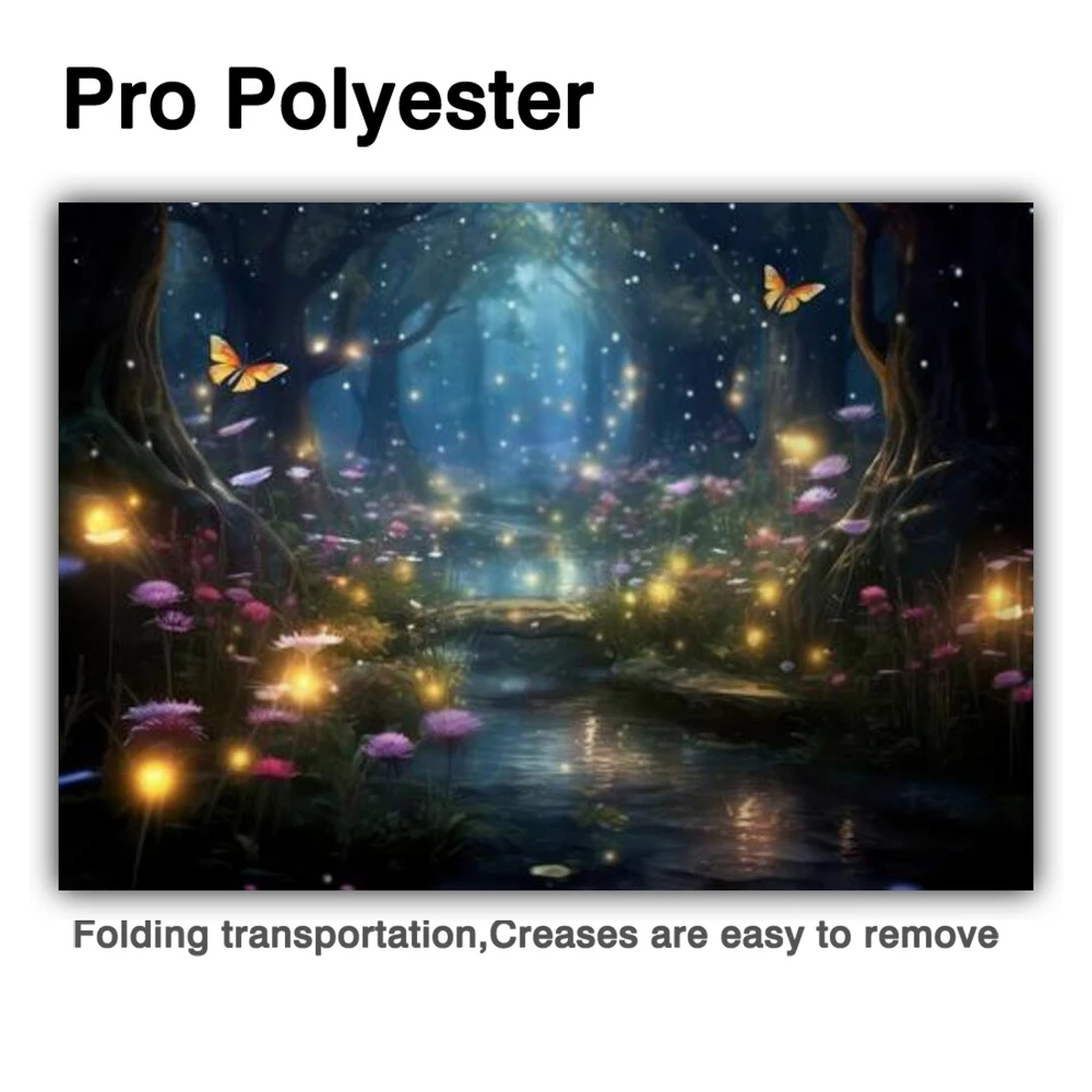 Allenjoy ฉากหลังถ่ายภาพในป่าเทพนิยายฝันทิวทัศน์ผีเสื้อดอกไม้ถ่ายภาพพื้นหลัง