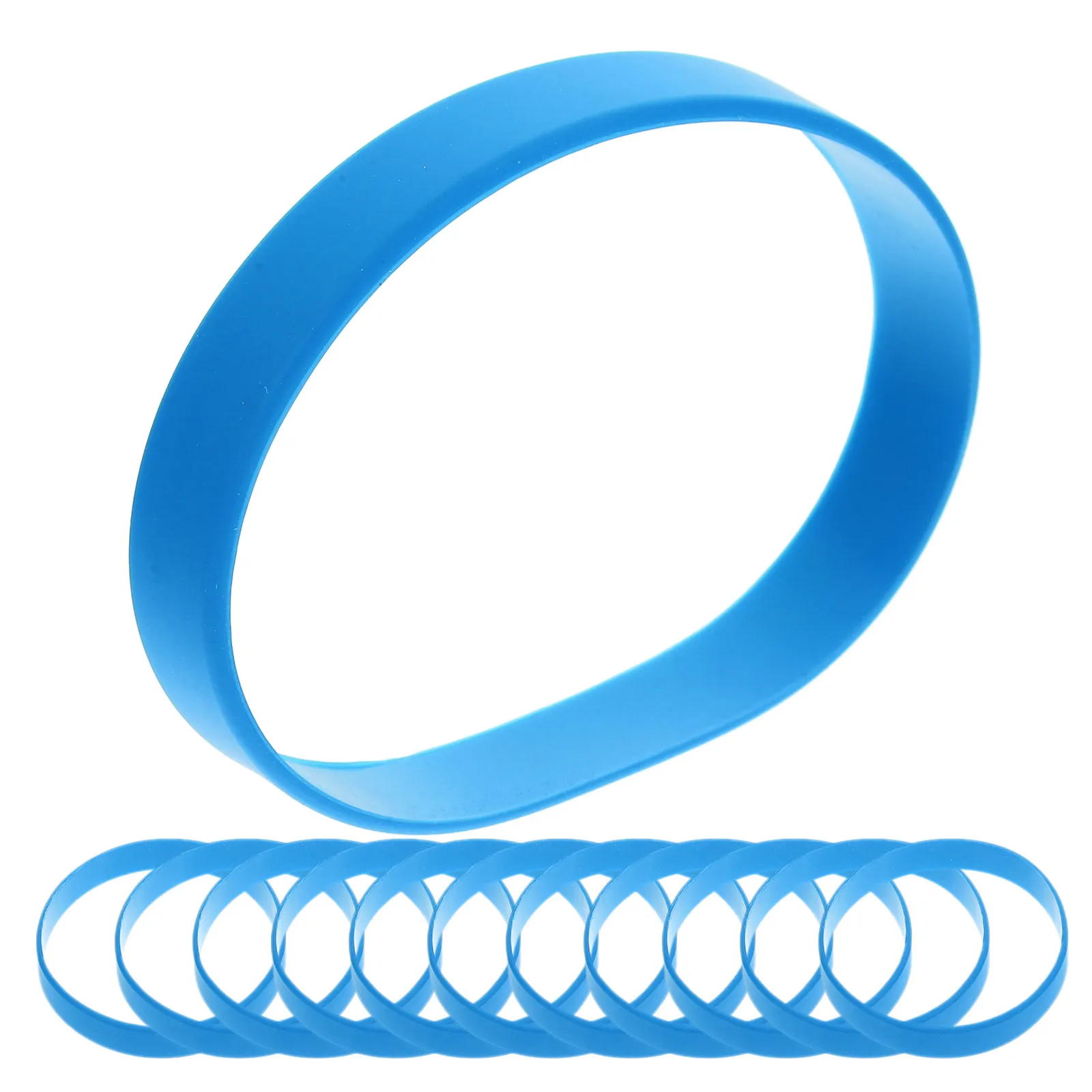 50Pcs Stretchable Silicone Bracelets Bulk Soft Skin-Friendly Reusable Wristbands for Festival Wedding Party Outdoor Hand Ring