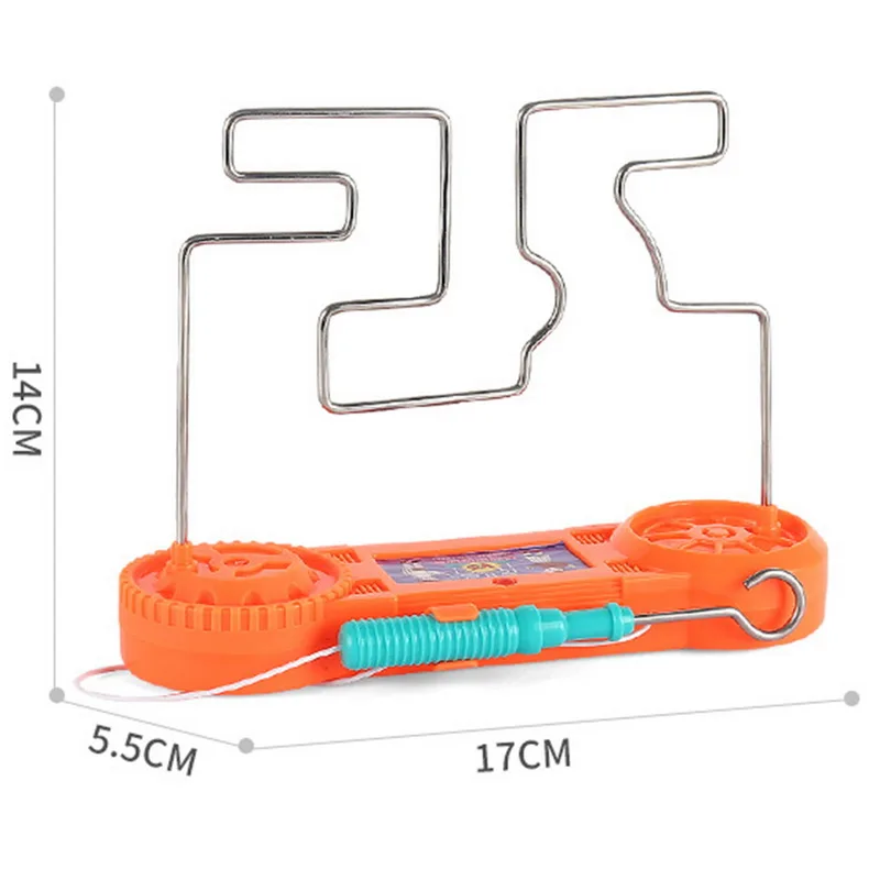 2022 Collision Electric Shock Kids Toy Funny Electric Touch Maze Game Children Education Study Toy Science Experiment Party Gift