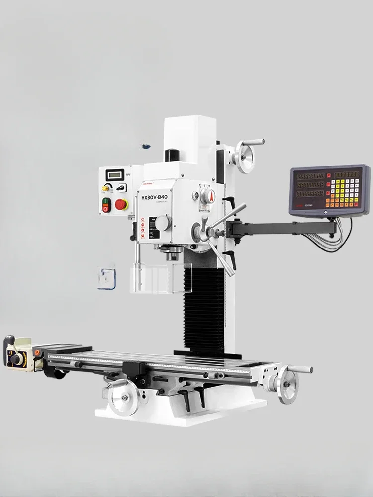 Small Multifunctional Drilling and Milling Machine Industrial Grade Metal Household Drilling and Milling Machine HX30V-840