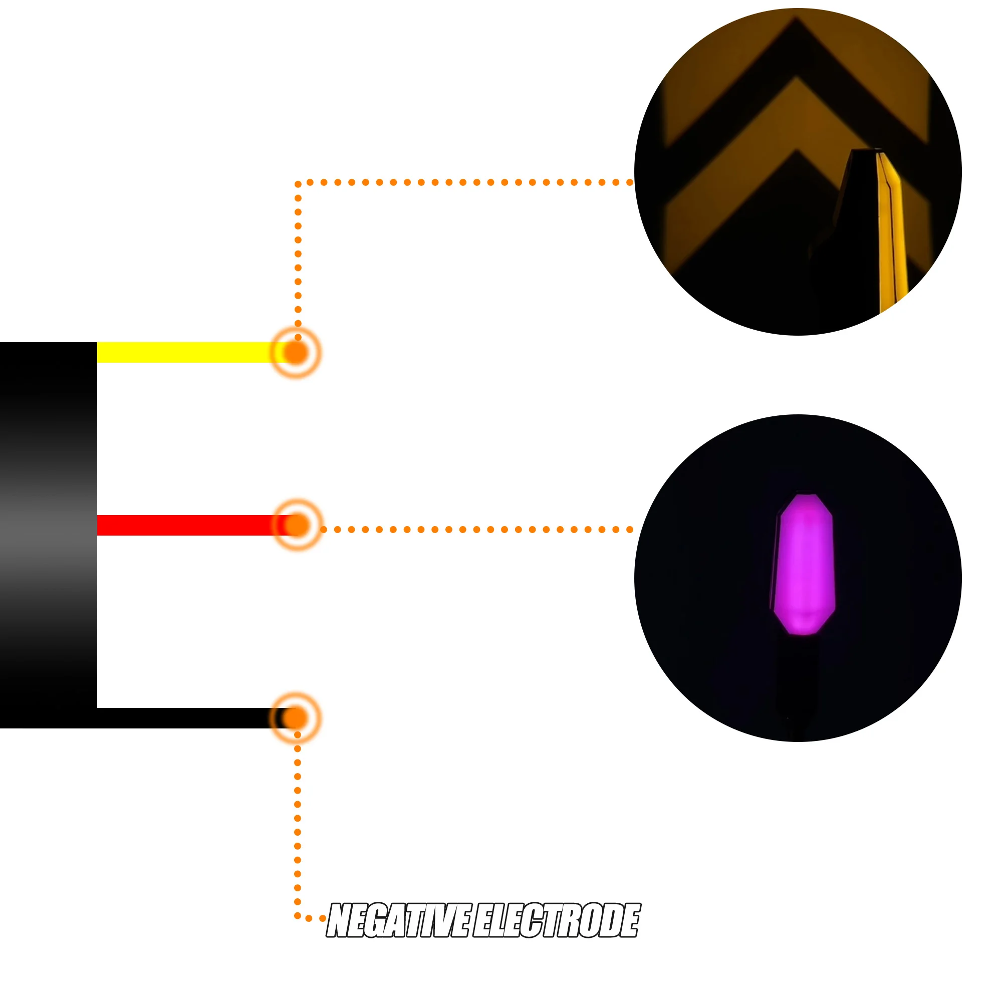 العالمي للدراجات النارية LED بدوره إشارة مع أضواء الإسقاط RGB المحيطة تحول مصباح مقاوم للماء عالية السطوع تحذير أجزاء الضوء