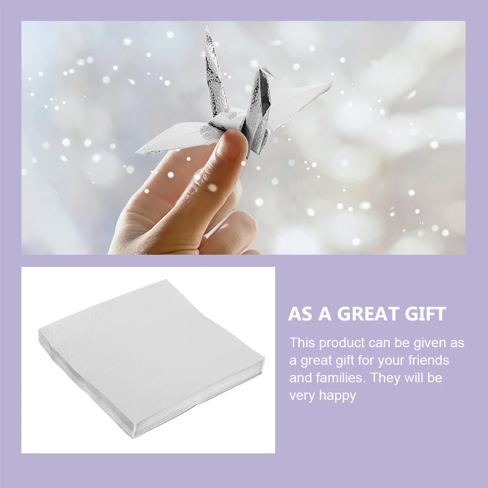 100 قطعة من ورق اوريغامي اللامع المربع DIY ورق قابل للطي للأنشطة الفنية للمشروعات اليدوية والتفاعل بين الوالدين #1