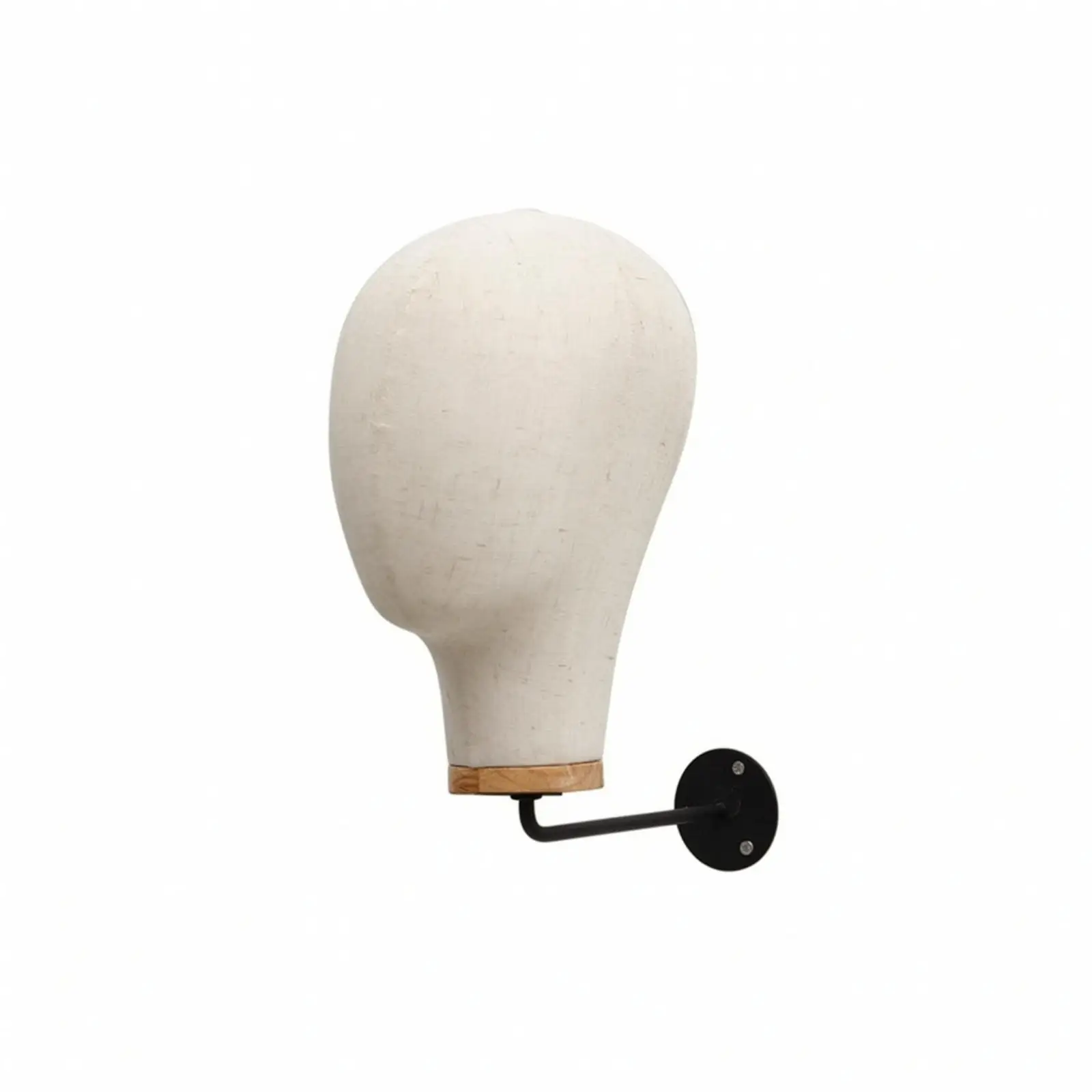 Wall-Mounted Mannequin Head Stand Sturdy Mannequin Head with Wall Bracket Hairpiece Stand Resilient for Retailers, Boutiques