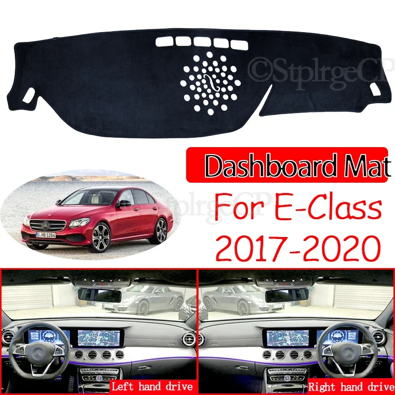 Sunshade Dashmat Accessories E-Klasse E200 E250 E300 E220d AMG for Mercedes Benz E-Class W213 Anti-Slip Mat Dashboard Cover Pad