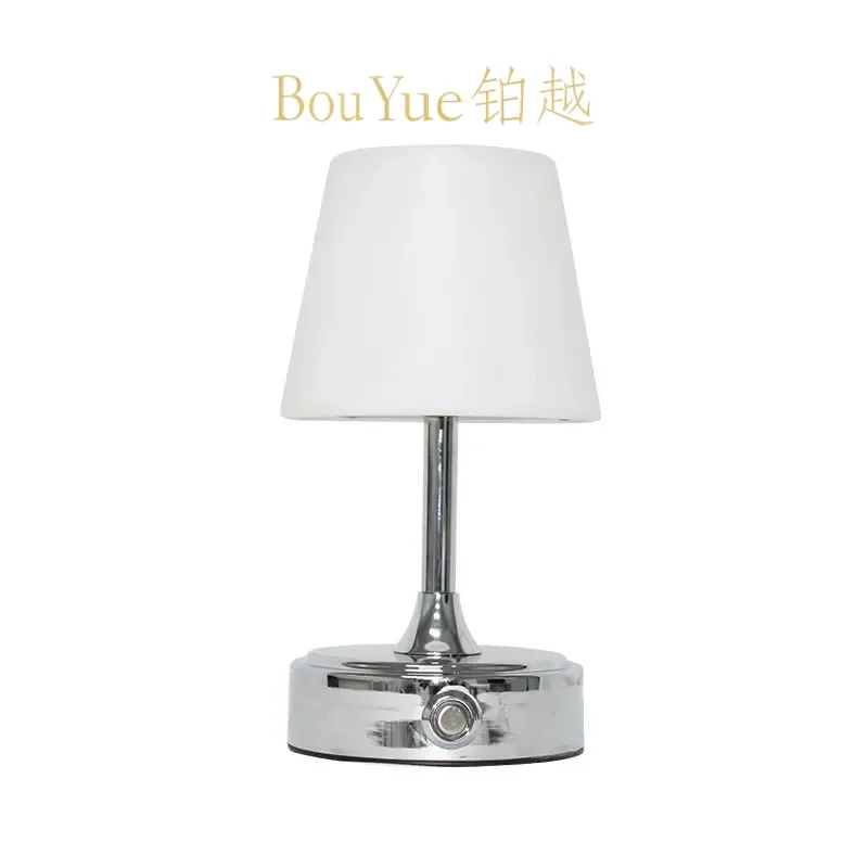 Luxury Rechargeable LED Desk Lamp Eye Care Reading Light Modern Bedside Night Light for Study Bedroom Home Decor