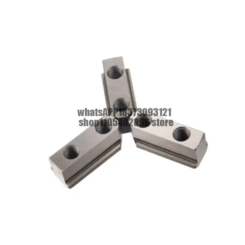 Hydraulic three-jaw chuck T-nut slider T-block, raw jaw hollow and solid accessories