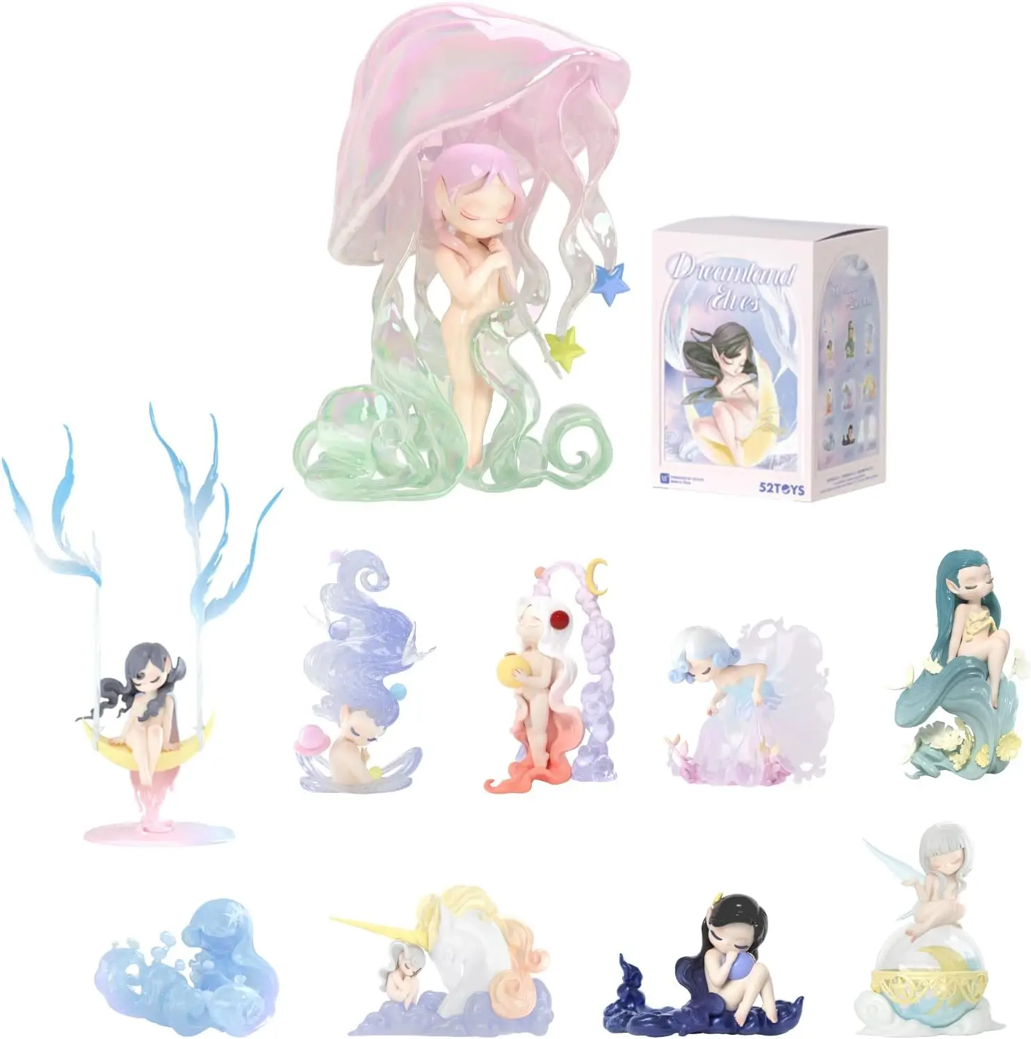 

Sleep Dreamland Elves 1PC Blind Box, Collectible Toy Kawaii Creative Gift Room Decor Desktop Decoration, Gift for Birthday Party