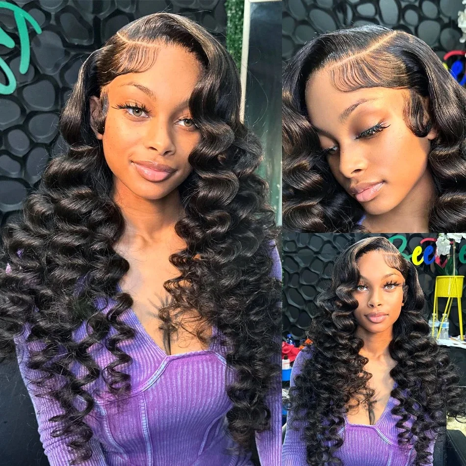 Human Hair Bundles With HD 5x5 Lace Closure Bundles 100% Human Hair Extensions Loose Deep Wave Weave Bundles With Lace Frontal