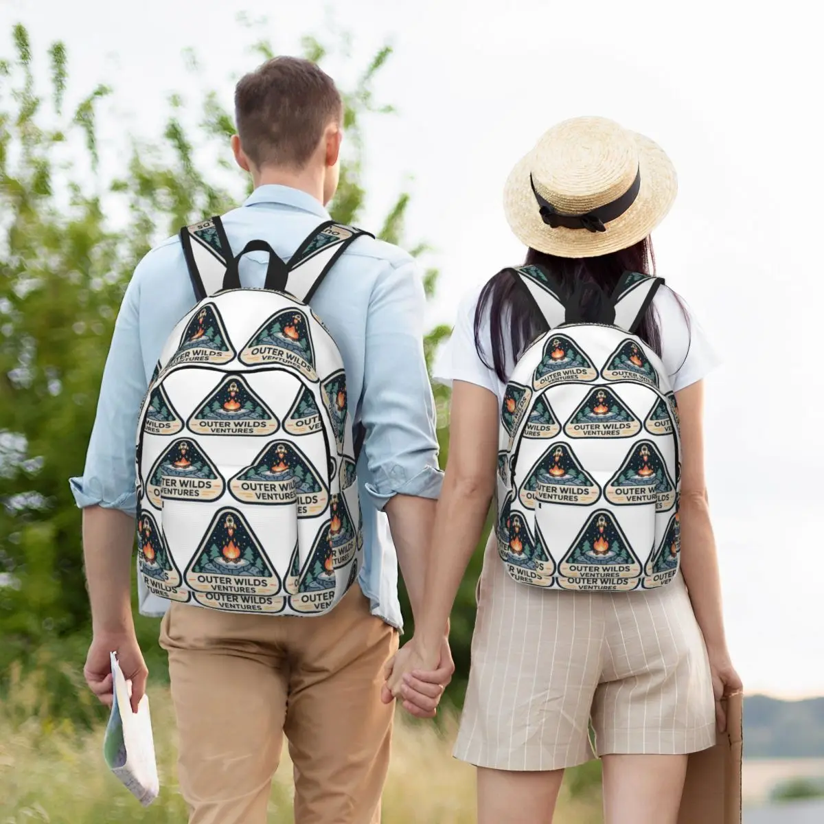 Outer Wilds Ventures Emblem Backpack Student BookBag Children School Bag Laptop Shoulder Bags for Boys Girls