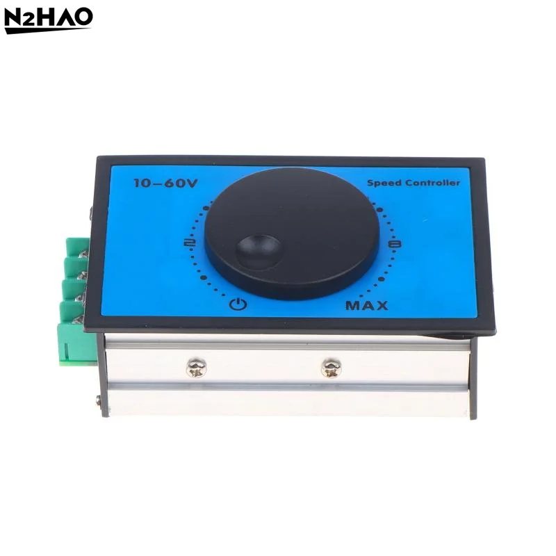 1/2/3PCS DC 10-60V 20A DC Motor Speed Controller Driver Soft Start Stall Low Voltage Protection 15KHz PWM 0-100% Speed Regulatio