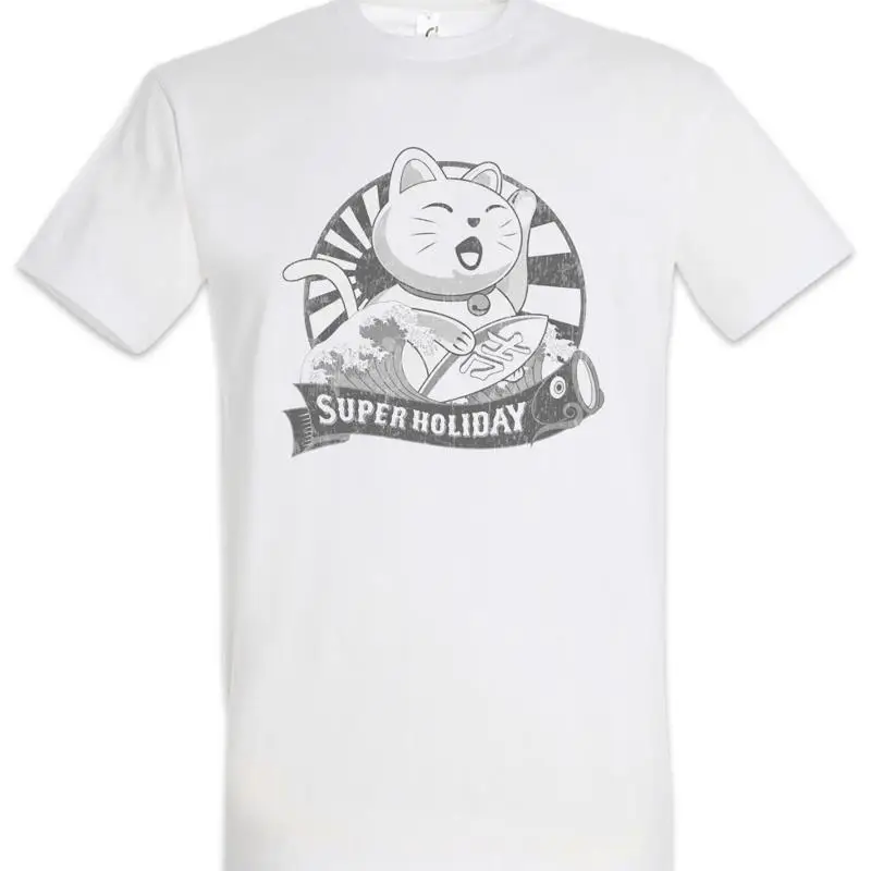 Maneki Neko VII T Shirt Manekineko Cat Cats Love Addicted Addiction