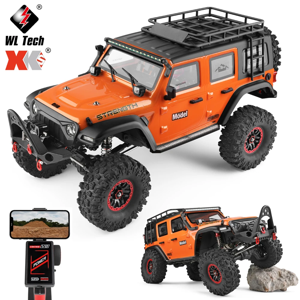 Wltoys 104010 1/10 Professional RC Car Off Road 4x4 2.4G 4WD Remote Control Cars 45 Minutes Working Time Climbing Car Adult Toy