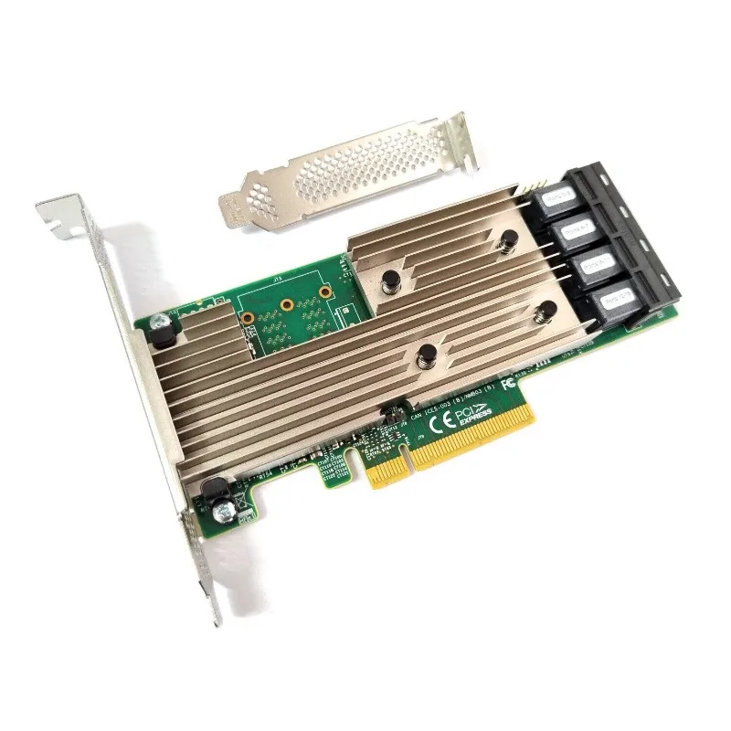 LSI 9305-16i SATA SAS HBA Controller PCIe X8 12Gbps IT Mode Includes 4 Cables for Server Storage