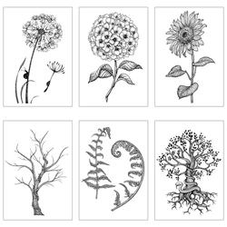 7*10cm Original Clear Stamps Flower Plant Silicone Stamp for Scrapbooking Card Making DIY Craft Album Diary Collage Decoration