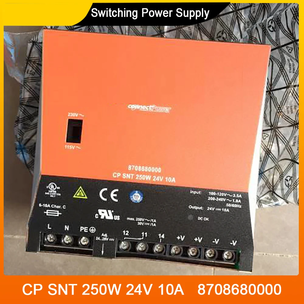 

CP SNT 250W 24V 10A 8708680000 Switching Power Supply For Weidmuller