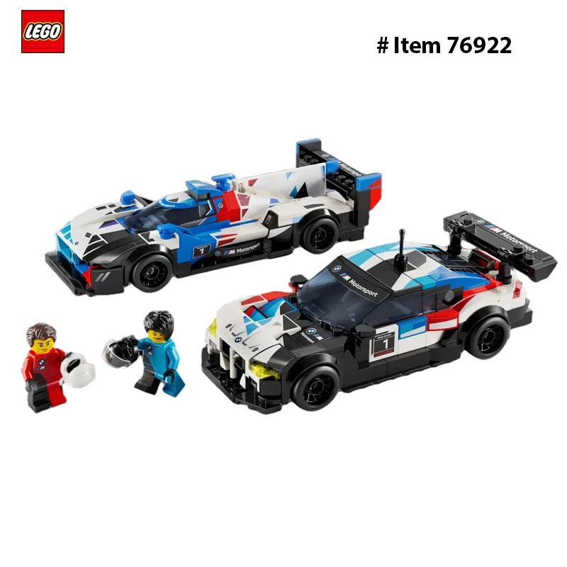 LEGO 76922 Speed Champions BMW M4 GT3 & BMW M Hybrid V8 Race Cars, Car Toy Birthday Gift Idea for Boys and Girls Ages 9 and Up