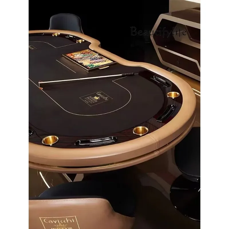 M New High-end Luxury Texas Poker Table High-quality Chips Chess And Card Club Poker Table