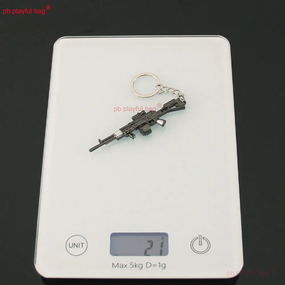 Mini AEK Gewehr Modell Legierung Gun Schlüsselbund Anhänger CS Spiel Waffe Sammeln Dekorative Spielzeug Action Figure Kinder Weihnachten Geschenke ZG395