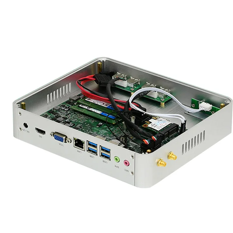 الجيل الثاني عشر I5 1235U كمبيوتر صغير بدون مروحة 4K شاشة مزدوجة مضيف صغير AI كمبيوتر مكتبي ذكي صغير #4