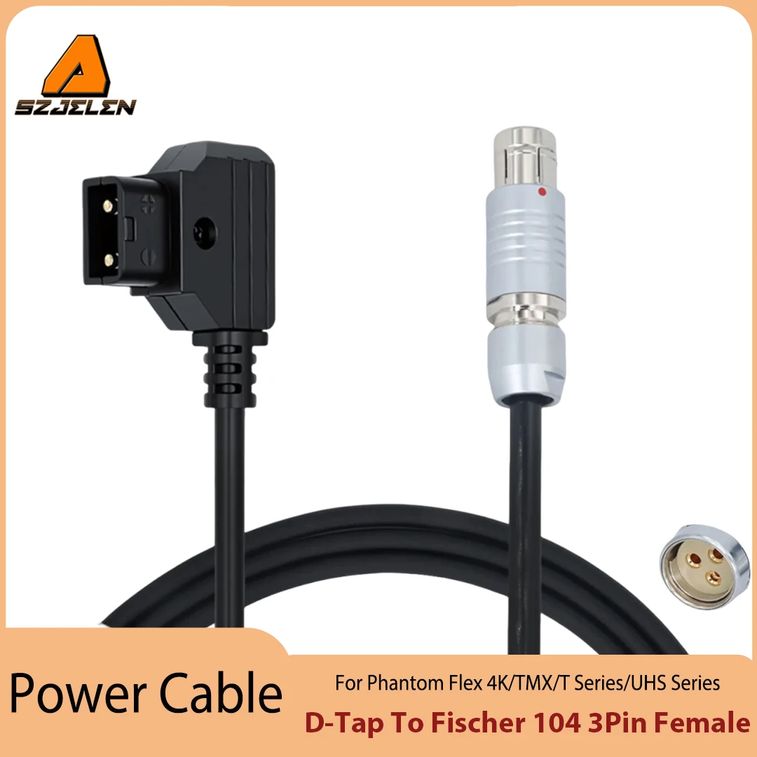 Hot Sale Fischer 104 3Pin Female to D-tap/XLR 3Pin/XLR 4Pin Power Cable for Phantom Flex 4K/TMX/T Series/UHS Series