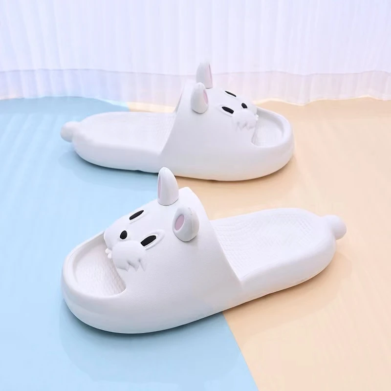 children eva slippers rabbit cute soft sole slides boys and girls sandals parent-child shoes indoor and outdoor shoes