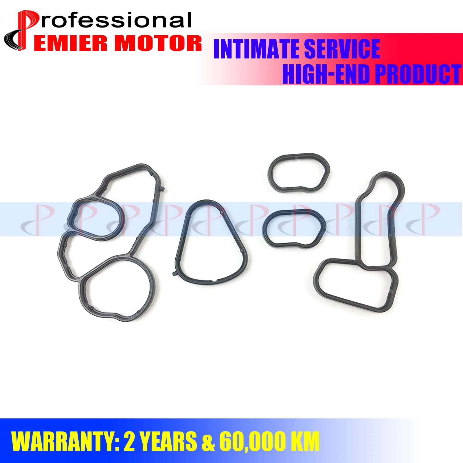 

5Pcs Oil Cooler Filter Housing Gasket Seal For BMW F20 F21 F30F80 F31