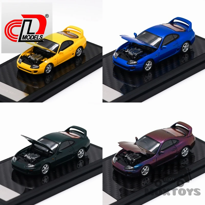 

Модель автомобиля из литого металла LCD 1:64 Supra Mk4 A80, желто-сине-зеленая, с эффектом «волшебного» фиолетового сияния