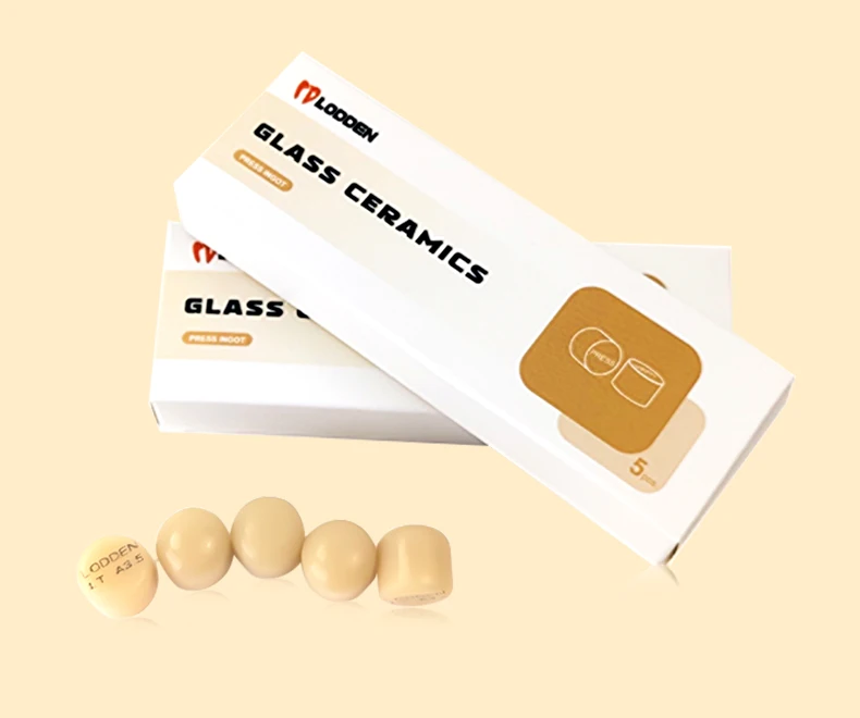 LODDEN Dental-Pressingots Glaskeramik HT/LT Dental-Veneer Lithiumdisilikat 10 Stück Zahnmedizinische Labormaterialien – Detail 8