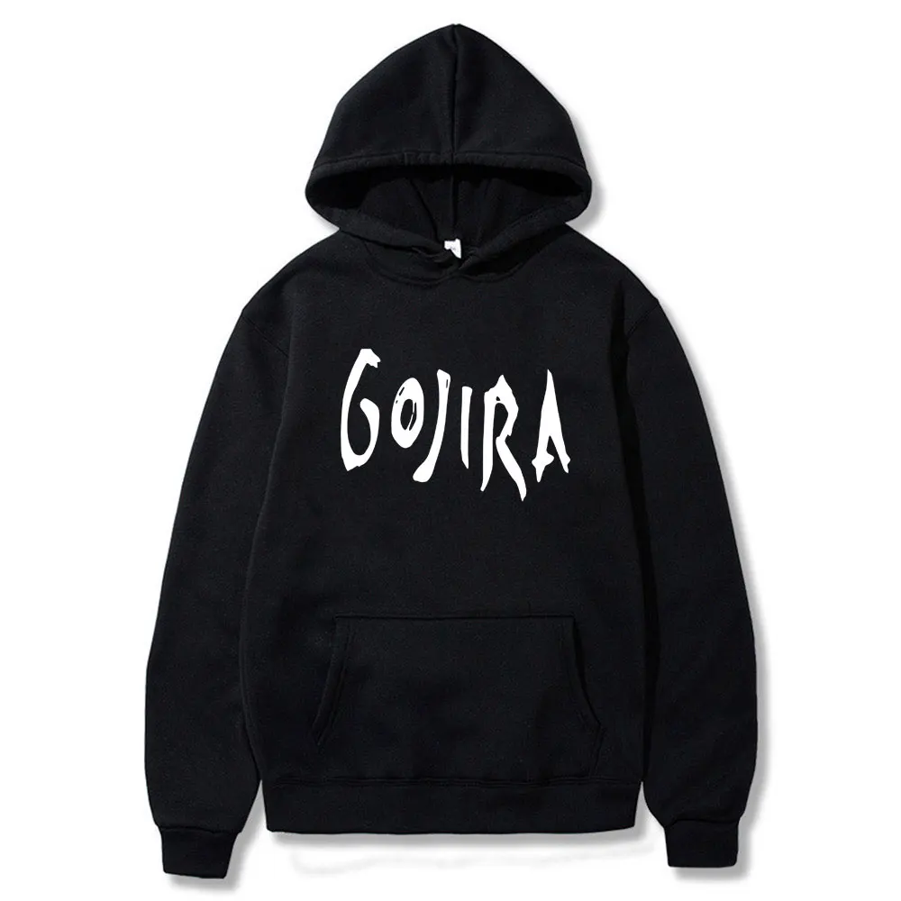 

Rock Band Gojira Letter Logo Graphic Hoodie Male Vintage Metal Music Pullover Men Women Fashion Fleece Cotton Oversized Hoodies