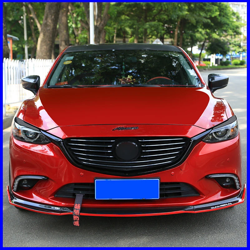 

Car styling Headlight Eyelid Headlamp Eyebrow Decorative Cover Sticker Trim For Mazda 6 2016 2017 Mazda6 Auto Parts Accessories