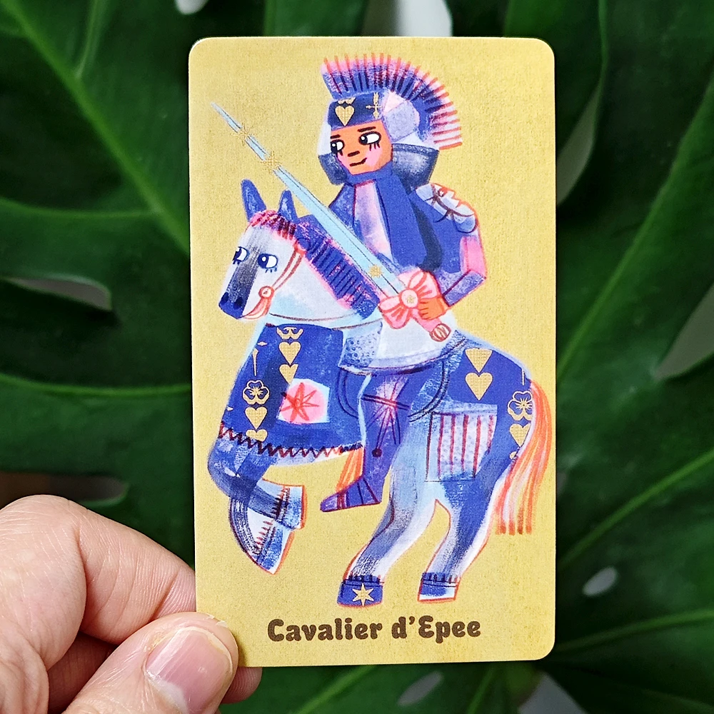 Pipspeak Tarot In French Language A Delightful 78-card Marseille-style Deck Embrace The Whimsical World of Pip Reading 10.3*6cm