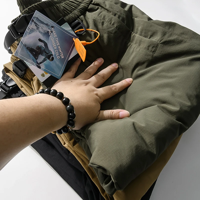 

Высококачественные функциональные уличные брюки с множеством карманов, утепленные 90% пухом, флисовые, ветрозащитные, теплые, повседневные, для походов и сноубординга