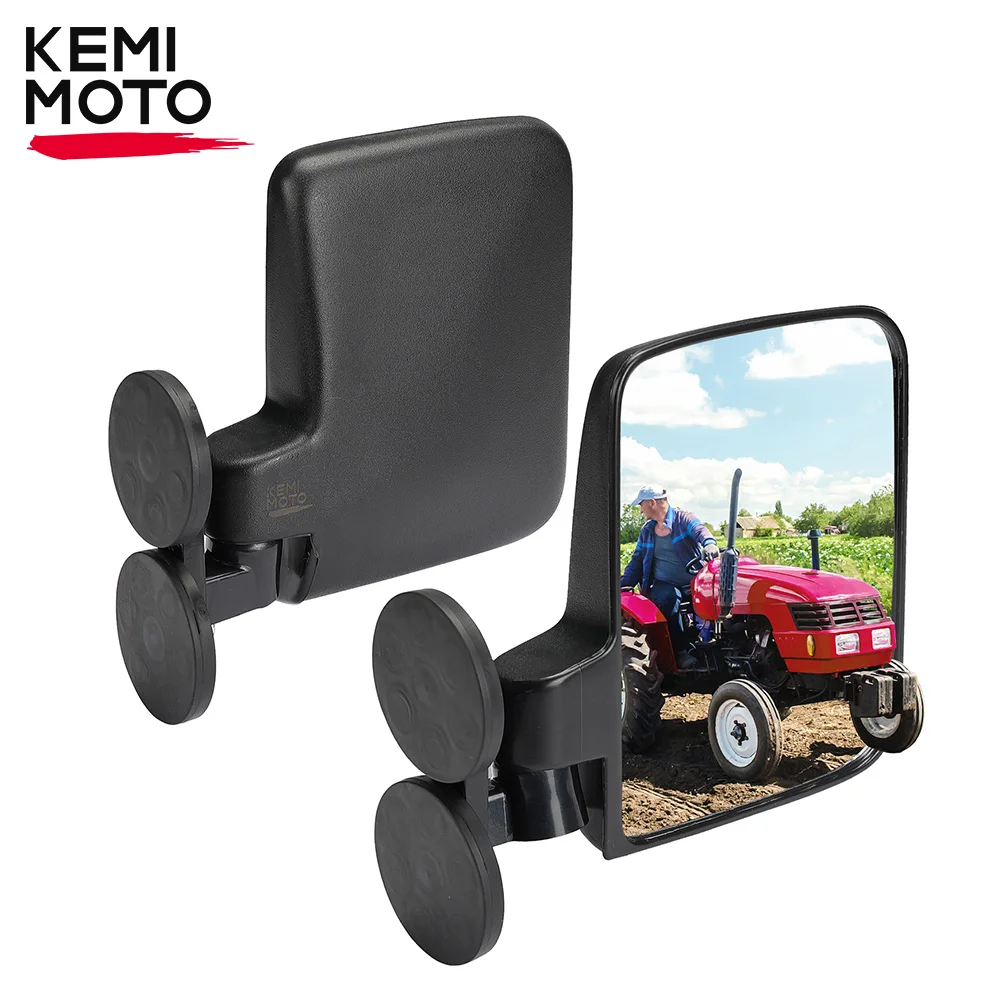 KEMIMOTO UTV ATV Forklifts Lawnmower Magnetic Tractor Side Mirrors 114Lbs Magnetic Left Right Mirror for Tractors Lawn Mover