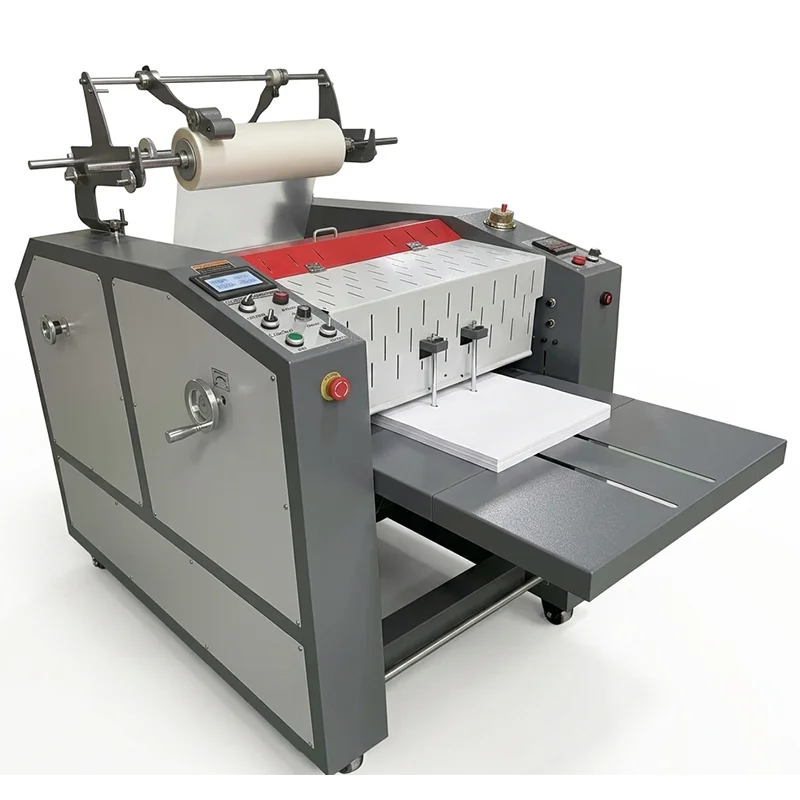 Printing Industry 540mm A2 Format Automatic Single Sided Hydraulic Paper Laminating Machine