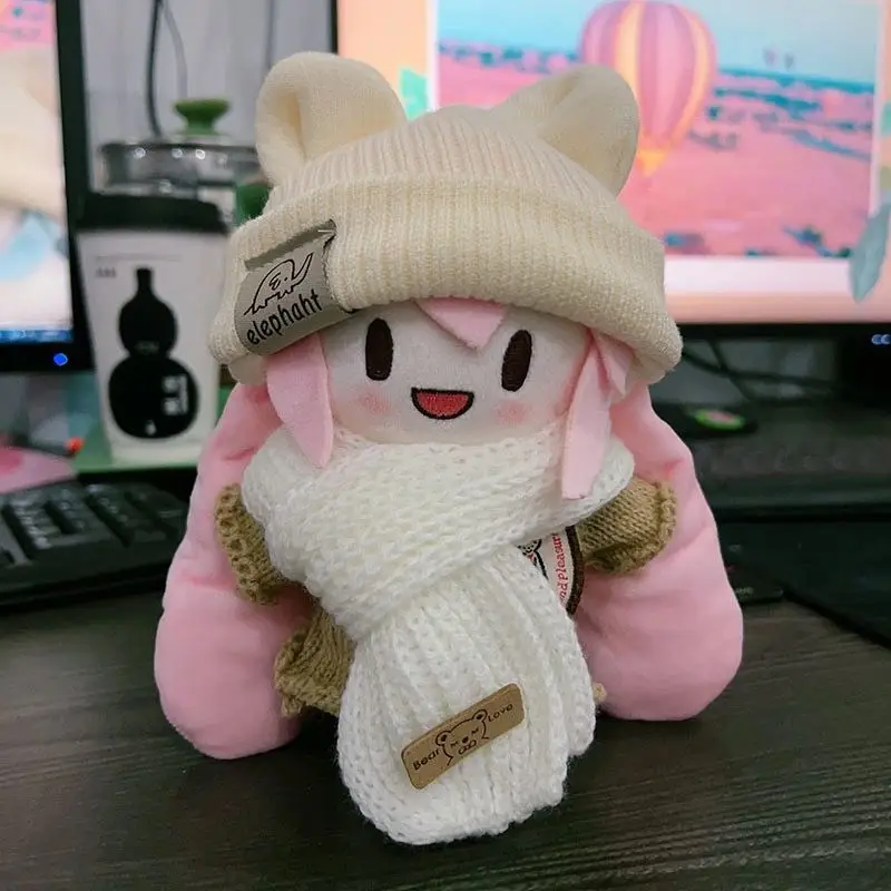 Kawaii Hatsune Miku princesa de la nieve Anime muñeco de peluche vestir Hatsune Miku Fufu Linda muñeca muñecos de peluche modelo juguete regalo de Navidad