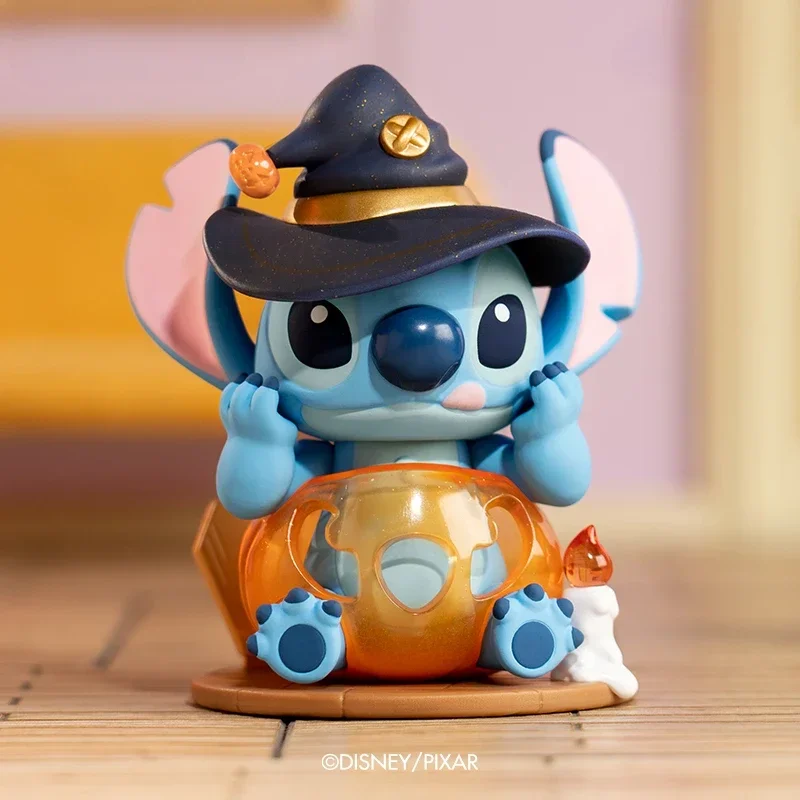 Disney Stitch Wacky Diary Series Blind Box, Decoração de mesa, Animação à mão Envolvente, Presentes de aniversário infantil