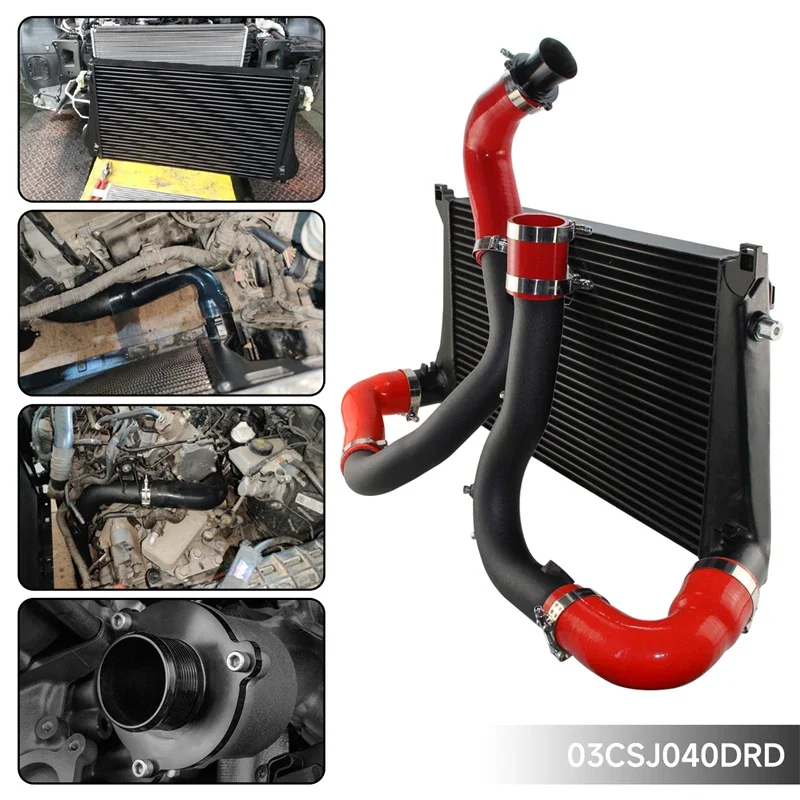 

For Audi A3/S3 VW GTI MK7 Golf R Skoda Seat 1.8T 2.0T TSI Aluminum Intercooler Charge Pipe Kit Black/Blue/Red