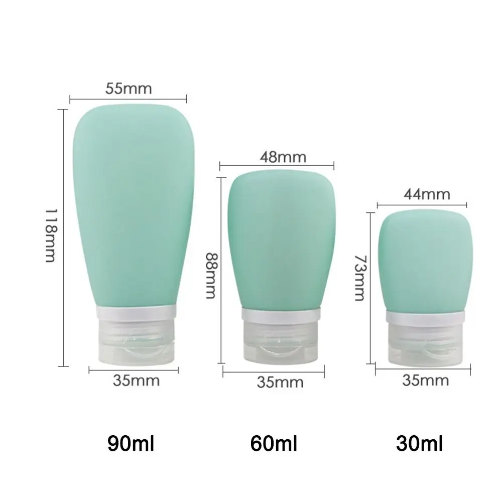 Garrafa De Viagem Portátil, Armazenamento De Cosméticos, Garrafa De Loção Recarregável, Recipiente De Shampoo À Prova De Vazio, Squeeze Tube Bottle Vazio, 2Pcs