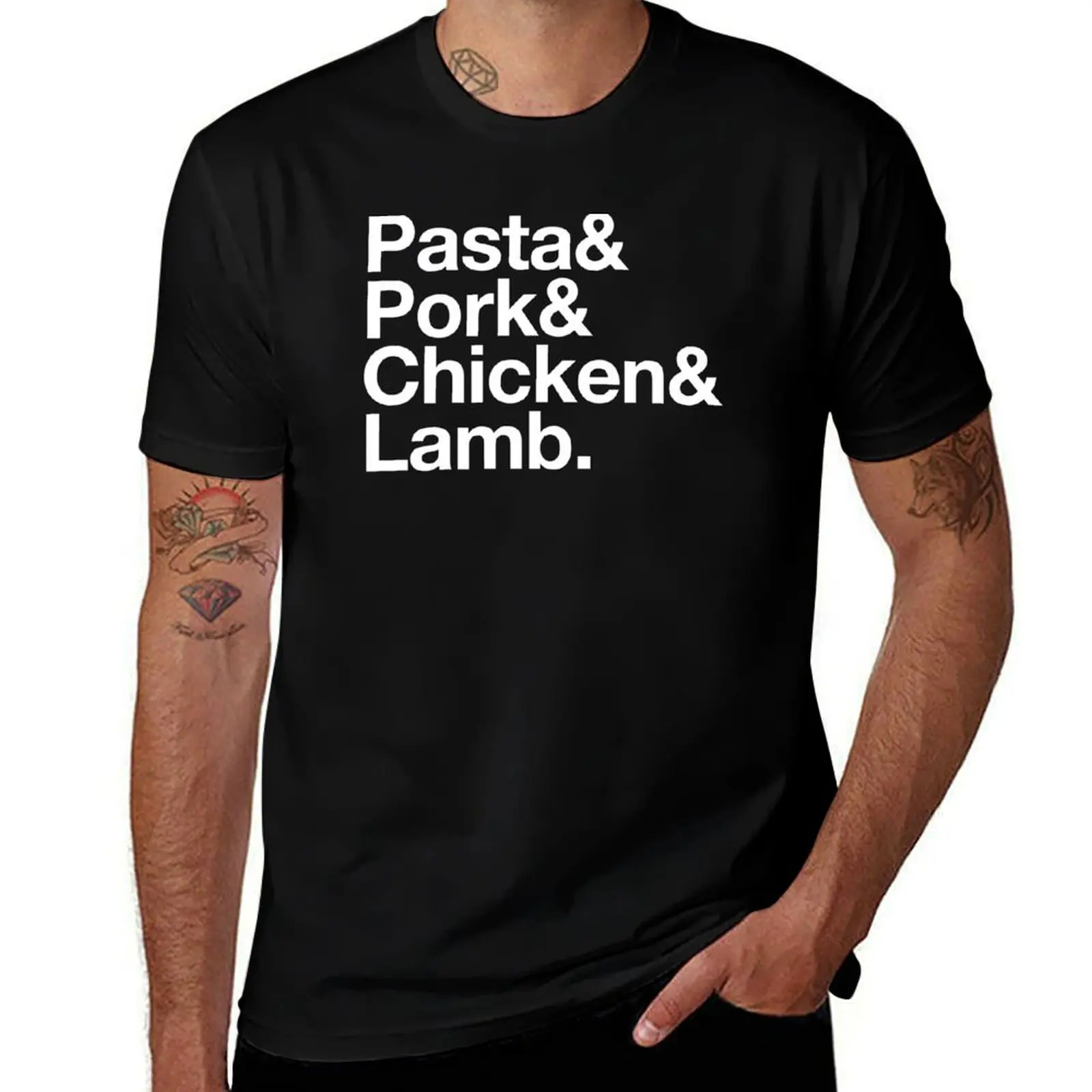 Camiseta con tema Somebody Feed Phil, The Art of Pasta, cerdo, pollo y cordero para niño, camisetas de algodón para hombre, ropa para hombre