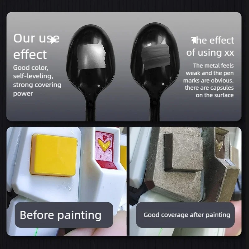 علامات ألوان مطلية بالكهرباء من Stedi لأقلام تلوين طلاء النايلون Gundam GK #4