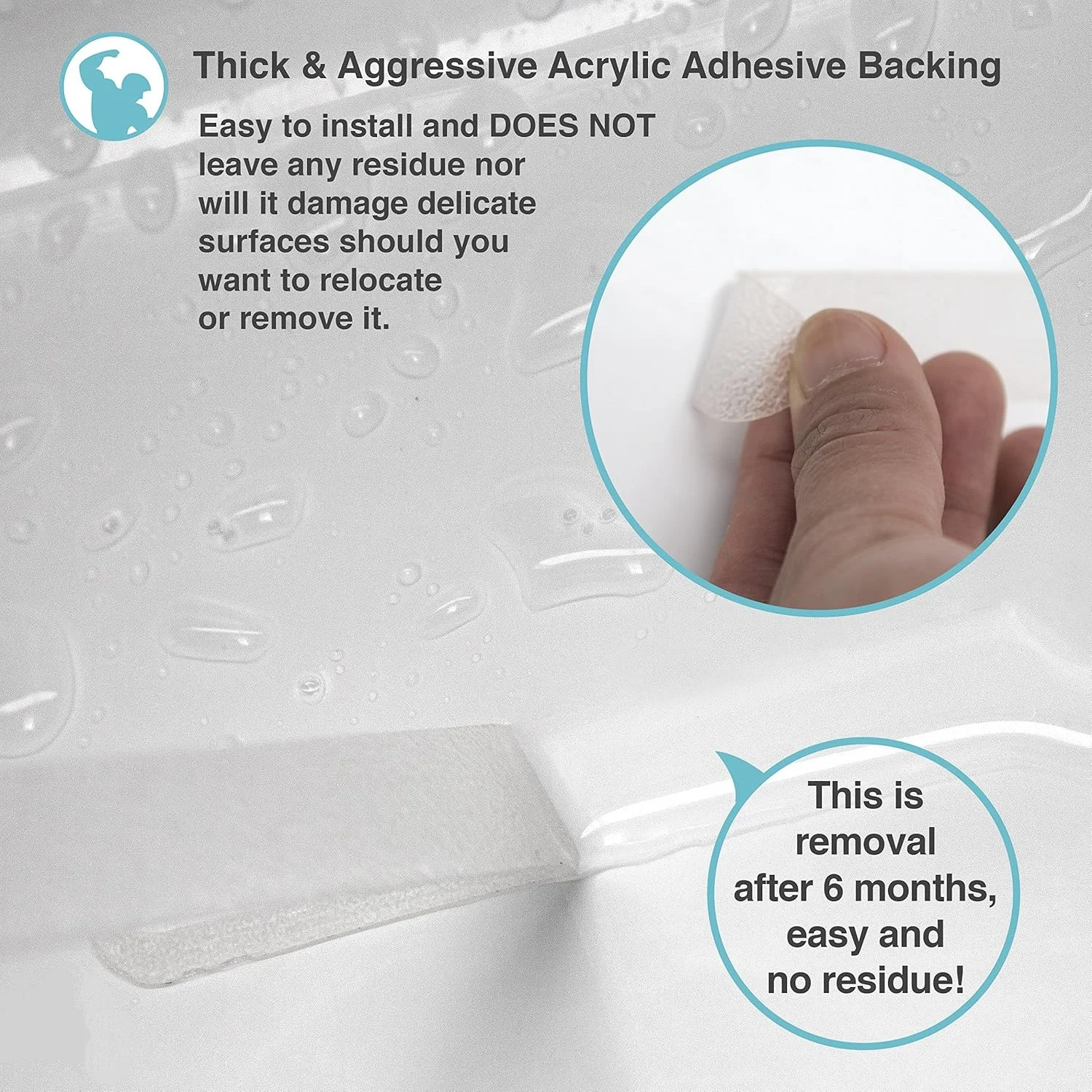Transparent Anti-Slip Tape, Waterproof and Anti-Slip, Providing Excellent Grip, Suitable for Bathtubs, Boats and Stairs
