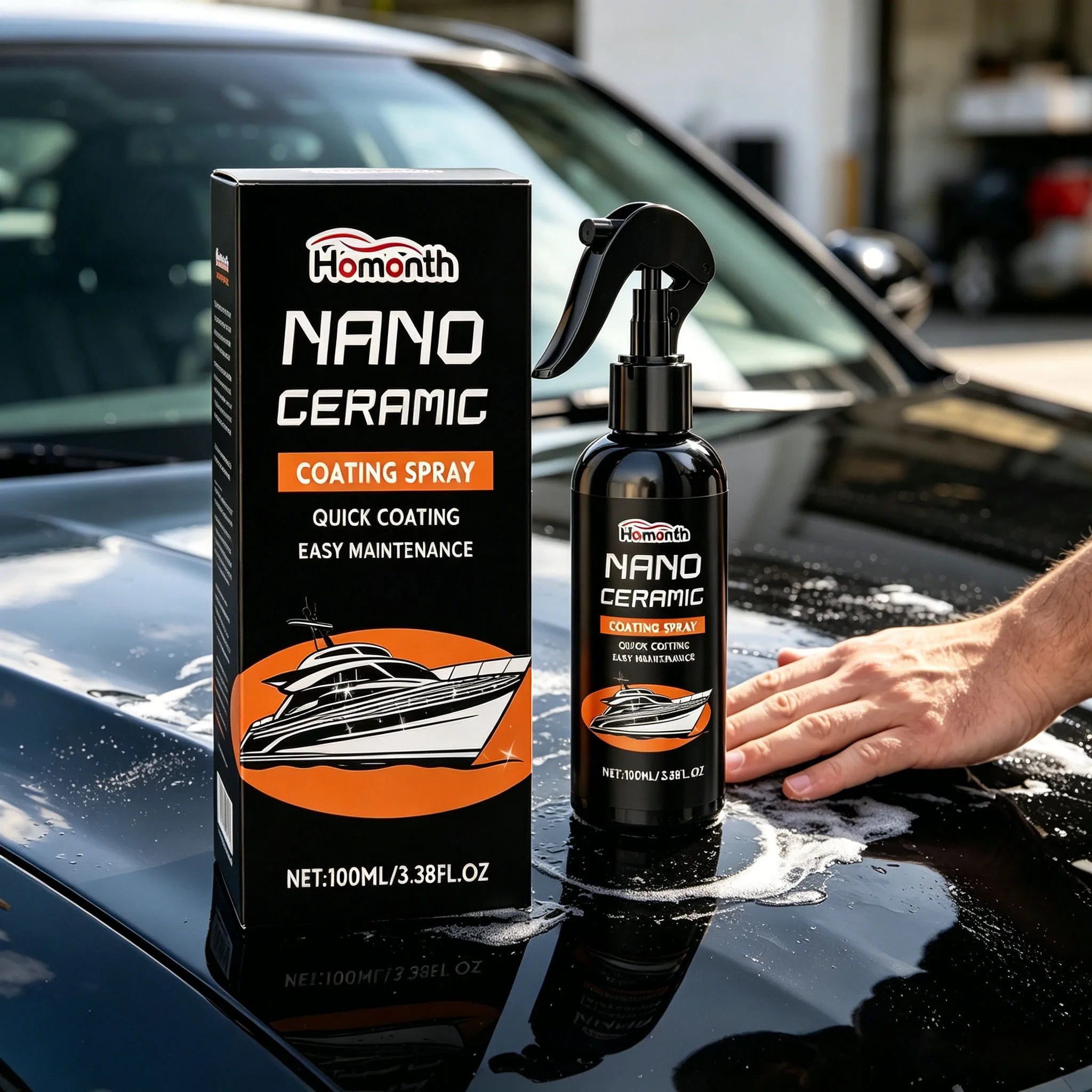 Car Ceramic Nano Coating Liquid Anti UV Enhances Gloss Waterproof Anti-Fouling Reduce Oxidation Hydrophobic Polish Coating Spray