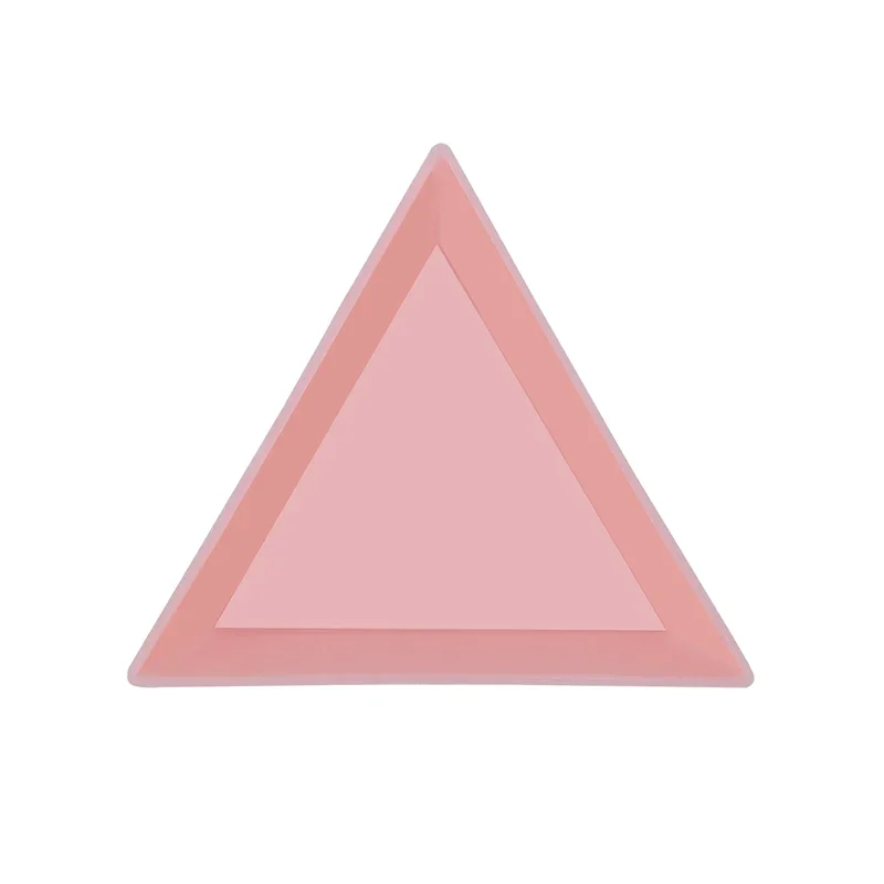 10 قطعة لوحة بلاستيكية مثلثة مسمار الفن خرز للمجوهرات المنظم حجر الراين الماس تخزين صينية العرض للوازم الحرفية