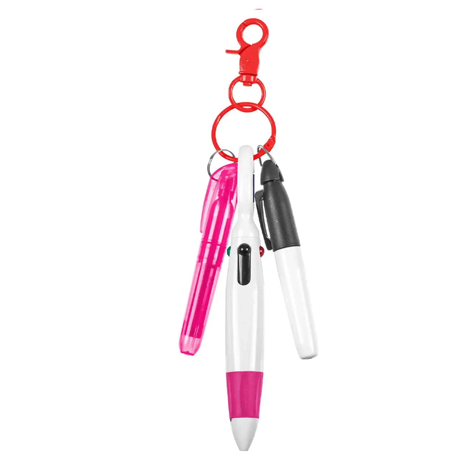 Multipurpose Shuttle Pen com Carabiner Clip, Enfermeiros Day Gift, 2 pcs