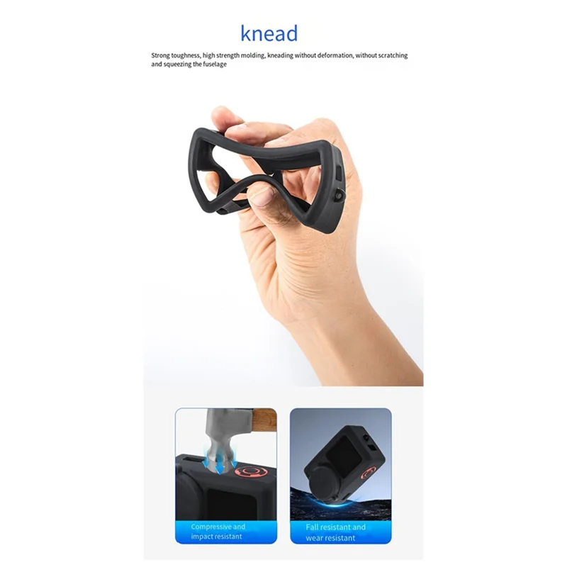 

APPLIA-For DJI Action5 Pro Silicone Protection Anti-Drop And Dustproof Lens Body Protective Cover Sports Camera Accessories