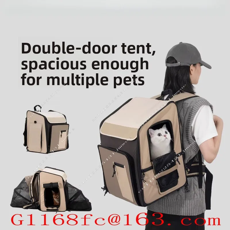 Take Out Cat Litter, Large Capacity Portable and Breathable Backpack for Outdoor Activities