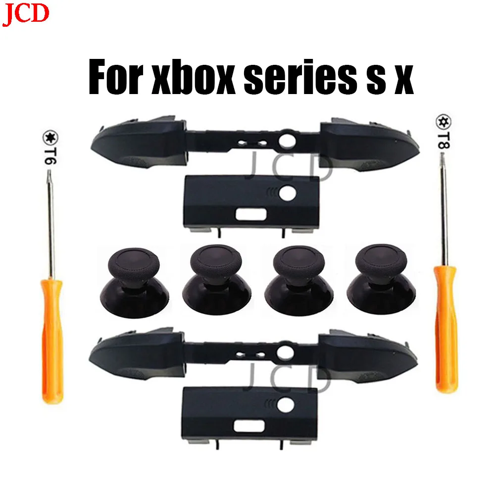 JCD For Microsoft Xbox Series X S Controller RB LB Bumper Trigger Buttons Middle Holder Thumbstick Replacement Repair Part