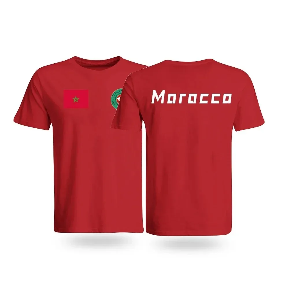 Mens Teeshirt Kingdom of Morocco Shirt Retro Moroccan Pride Gfit Tshirt Men Women Casual Cotton Unisex Summer Men Size Tops