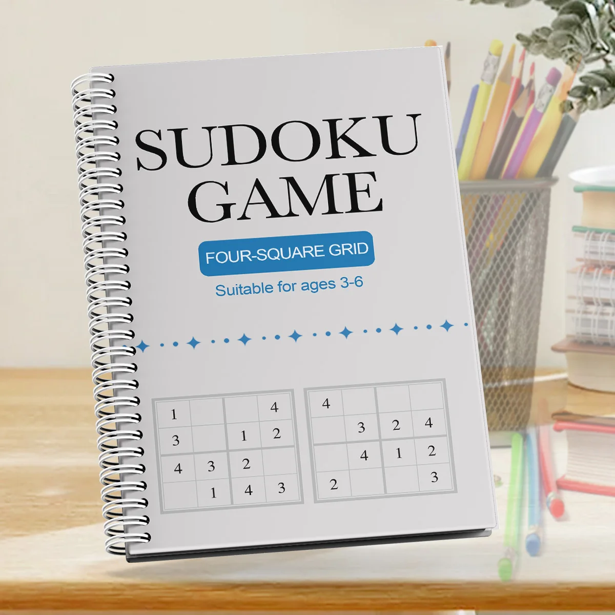 Fun & Educational Kids Sudoku Puzzle Book: Easy to Hard Levels for Children's Brain Training and Logic Skills Development